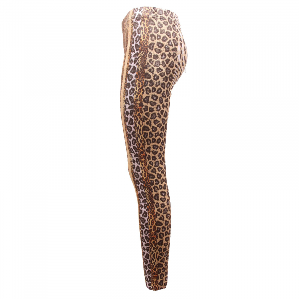 0343Q LEGGINGS F**K ciniglia fantasia  pantalone donna trouser woman