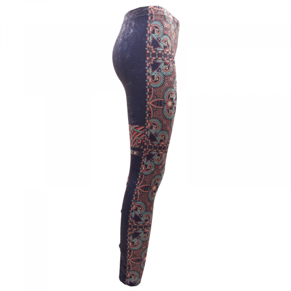 0354Q LEGGINGS F**K ciniglia fantasia  pantalone donna trouser woman