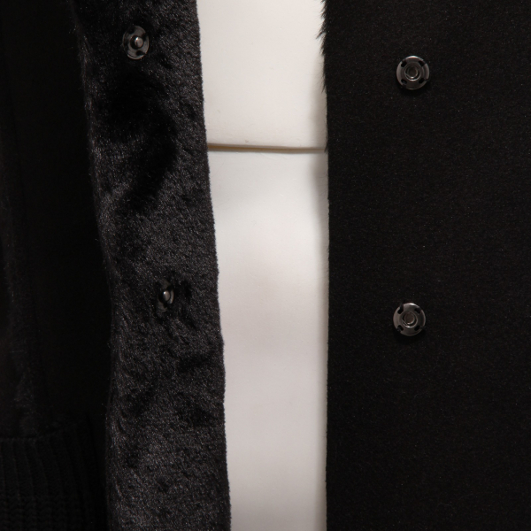 0357J cappotto donna TOY G eco overcoat black jacket woman