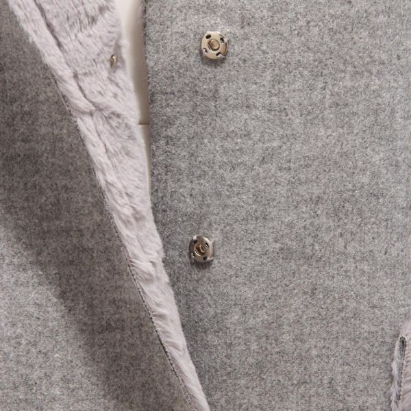 0363J cappotto donna TOY G eco overcoat grey jacket woman