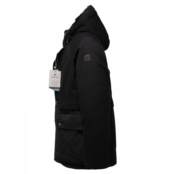 0384AC giubbotto uomo WOOLRICH TETON ANORAK black jacket men