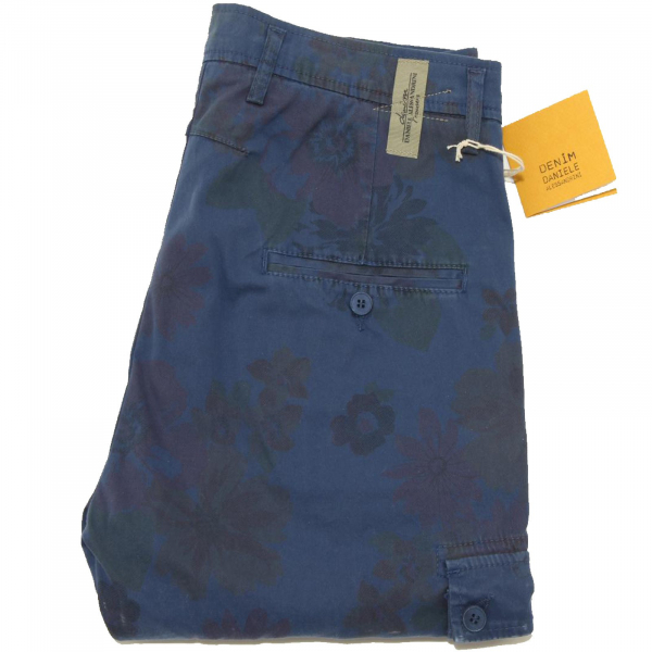 0395G pantaloni blu DANIELE ALESSANDRINI DENIM BLUE LABEL jeans uomo