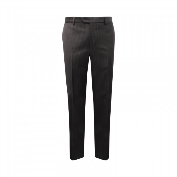 0430AU abito uomo PAL ZILERI man pinstripes wool suit black