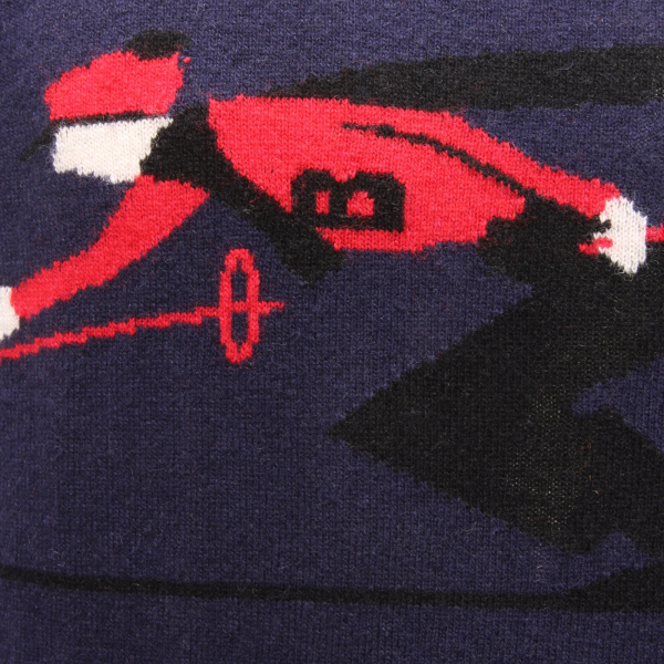 0432AT maglione uomo BOB man wool blend sweater blue