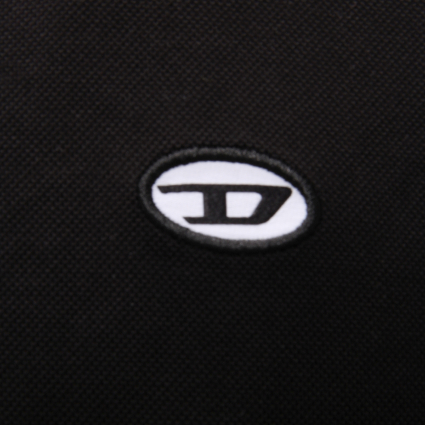 0437AQ polo uomo DIESEL man polo-shirt black MANICA LUNGA