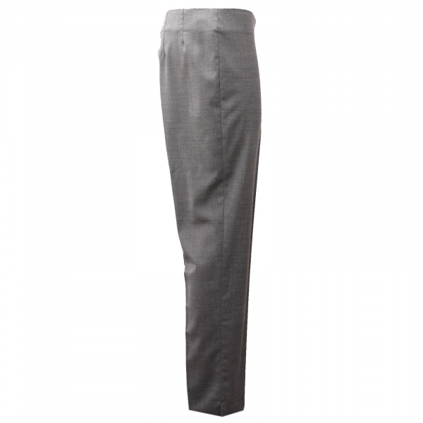 0457AF pantalone donna PT01 grey wool blend trouser woman