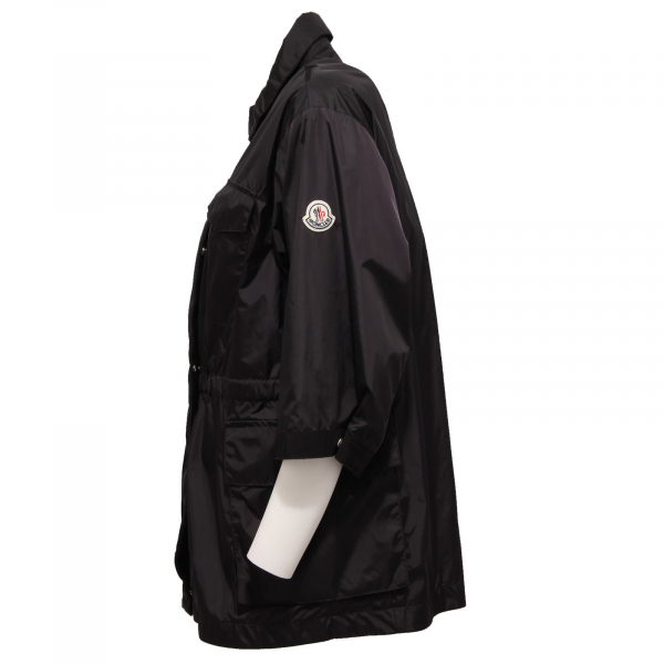 0465W giubbotto donna MONCLER TATIN maniche 3/4 black jacket woman
