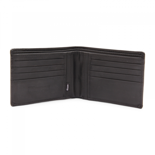 0472AZ PORTAFOGLIO UOMO BLAUER ALMONT MAN 12.5X9.5 CM WALLET BLACK