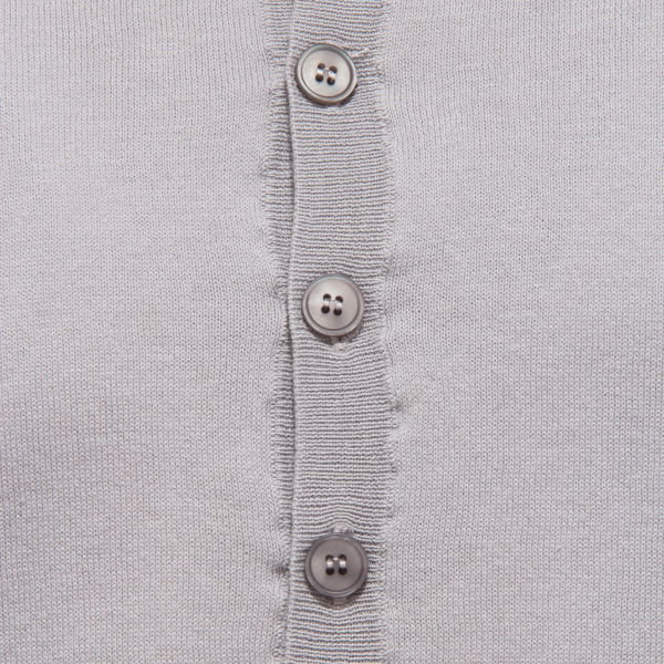 0473AA maglione uomo HOSIO serafino light cotton grey sweater man