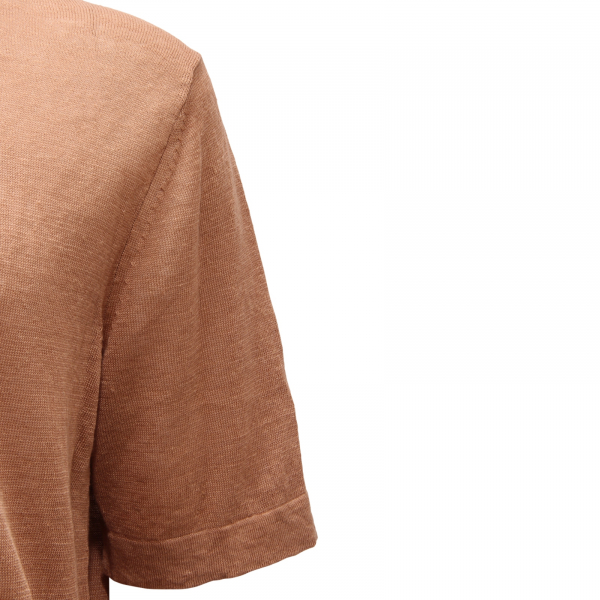 0517AS polo uomo BALLANTYNE man linen polo shirt