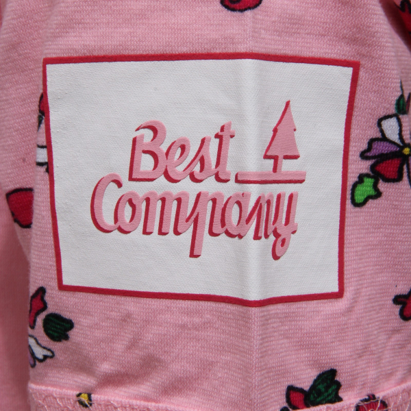 0529AB maglia donna BEST COMPANY pink multicolor cotton t-shirt woman