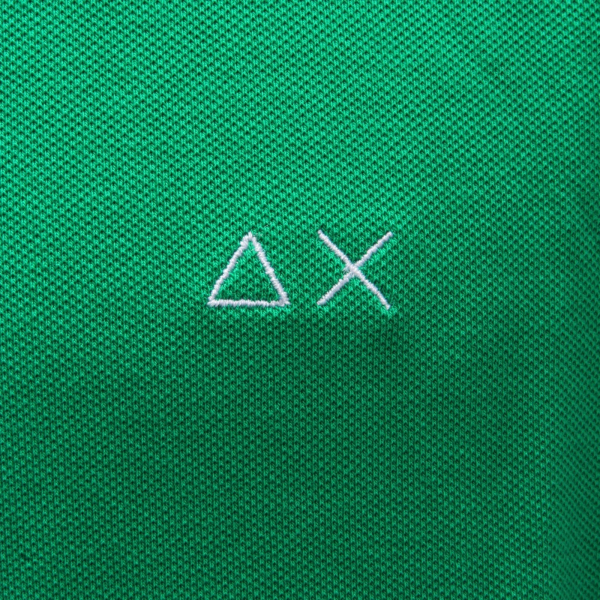 0533AH polo uomo SUN 68 green cotton polo shirt