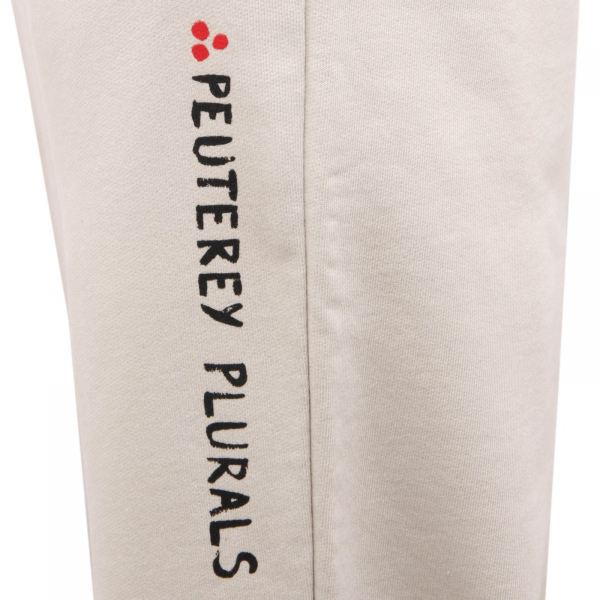 0541AI pantalone tuta uomo PEUTEREY MAHATMA men trouser cotton off white
