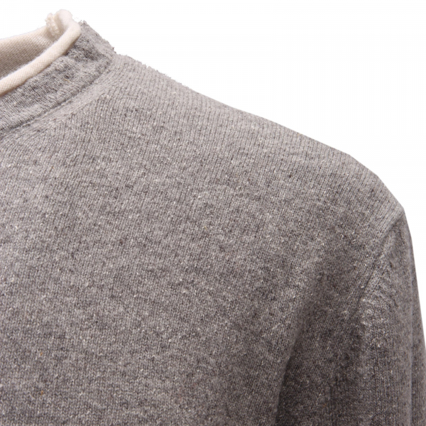 0579AG maglione uomo WOOL & CO grey wool blend sweater man