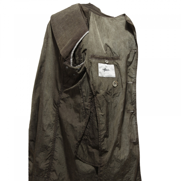 0608N trench uomo HEVO' verde jacket coat men