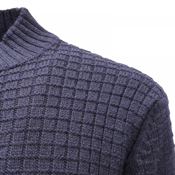 0626AG maglione uomo WOOL & CO blue wool sweater man
