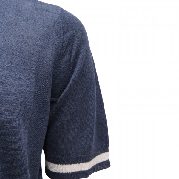 0627AS polo uomo ALPHA STUDIO man linen/cotton polo shirt