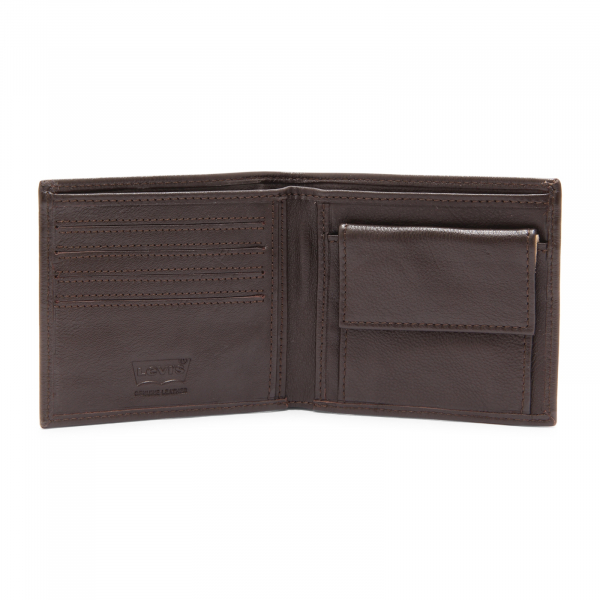 0669AZ PORTAFOGLIO UOMO LEVI'S MAN 11X10 CM WALLET BROWN