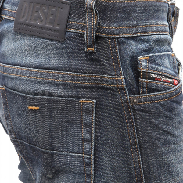 0674AI jeans uomo DIESEL THOMMER men denim blue trouser slim fit