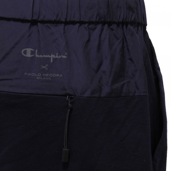 0687Z bermuda uomo PAOLO PECORA FOR CHAMPION blue pantalone corto shorts man