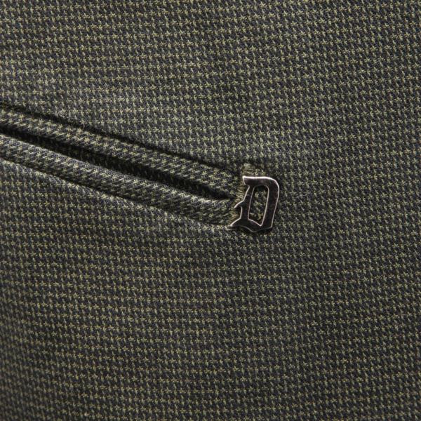 0701AI pantalone uomo DONDUP men green trouser pattern