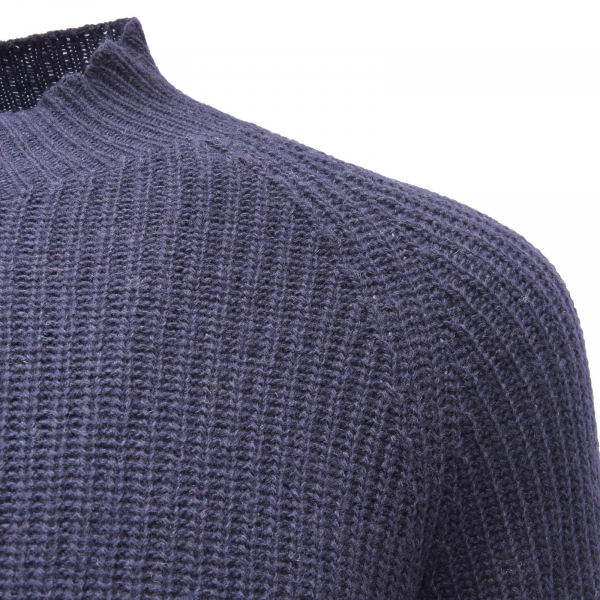 0705AG maglione uomo WOOL & CO blue wool blend sweater man