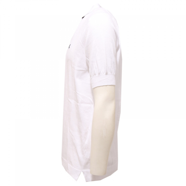 0709AA polo uomo AUSTRALIAN RED COURT white cotton polo t-shirt man
