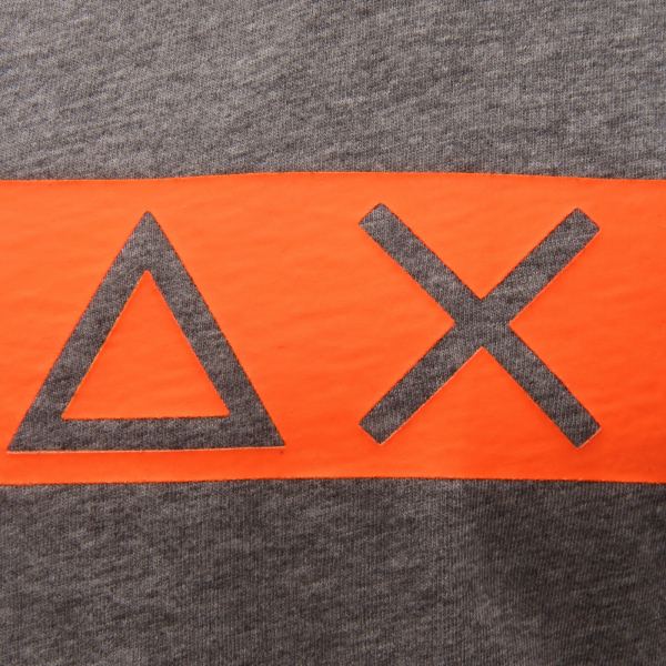0748AR maglia bimbo SUN 68 boy kids t-shirt grey/orange
