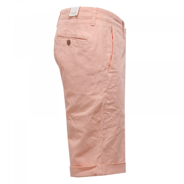 0753AB bermuda uomo BRIGLIA pink delave cotton/linen shorts man
