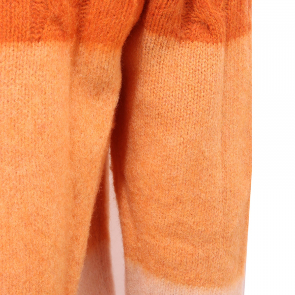 0760AG maglione uomo WOOL & CO orange wool blend sweater man