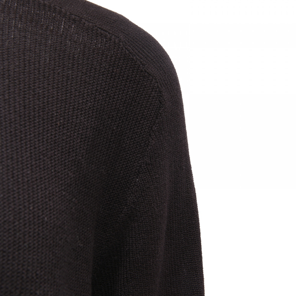 0763AS maglione uomo PAOLO PECORA man cotton sweater black
