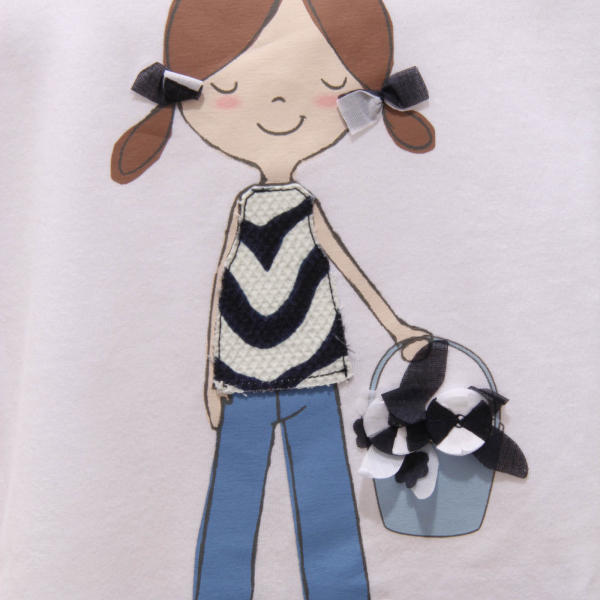 0774AO maglia bimba TWIN-SET girl kid t-shirt