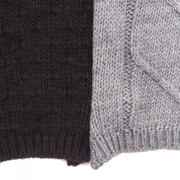 0777AL sciarpa uomo OFFICINA36 man scarf grey/black/off white