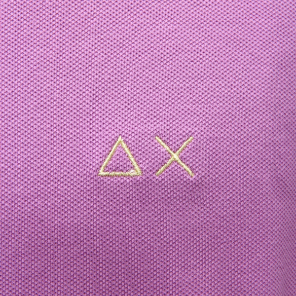 0801AH polo uomo SUN 68 lilac/blue cotton polo men