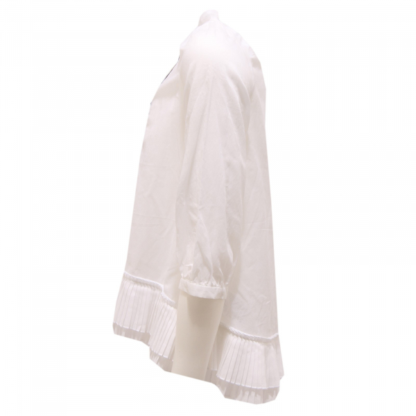 0891T camicia bimba DONDUP ramiè bianco manica lunga shirt kid