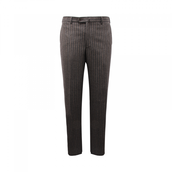 0909AU abito uomo LORENZO SCARPA man pinstripes wool suit grey