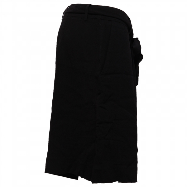 0918AB gonna pantalone donna SUN 68 viscose culottes black skirt culotte woman