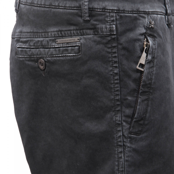 0921AM pantalone uomo MESSAGERIE man trousers black