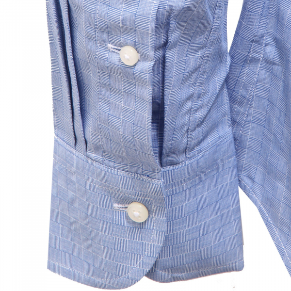 0924AG camicia uomo MATTEUCCI slim fit light blue/white cotton shirt man
