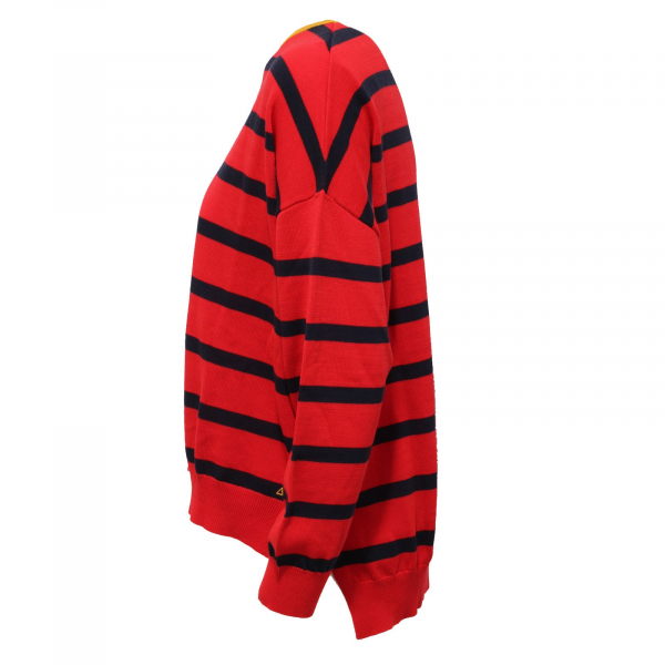 0930AB maglione donna SUN 68 red/blue stripes cotton sweater woman