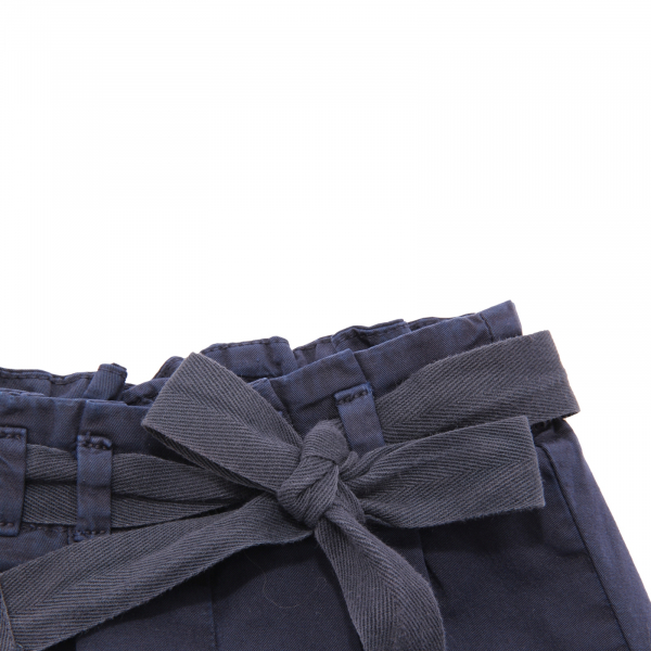 0950AQ pantalone bimba IL GUFO girl kids trousers blue delavè