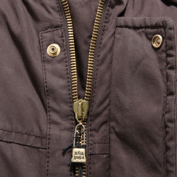 0959N giubbotto DSQUARED giacca senza maniche jacket men marrone