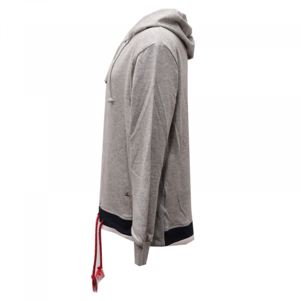 0960AD felpa bimbo BOY MANUEL RITZ GREY cotton hoodie sweatshirt kids