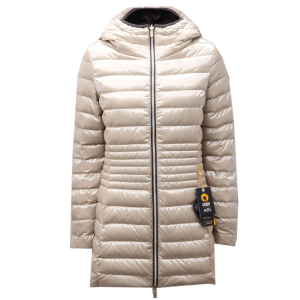 0960AF giubbotto donna CIESSE PIUMINI KALIE beige/grey double face jacket woman