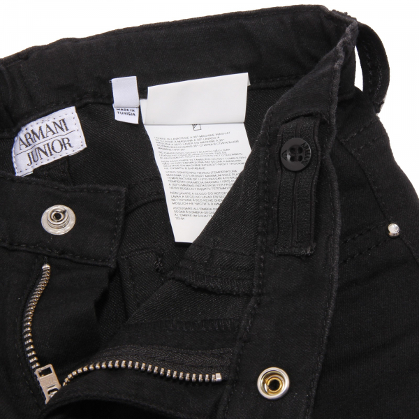 0975W pantalone bimba ARMANI JUNIOR black pant trouser kid
