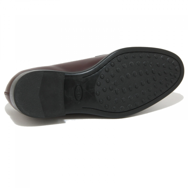 0978O scarpa  allacciata TOD'S DERBY bordeaux scarpe uomo shoes men