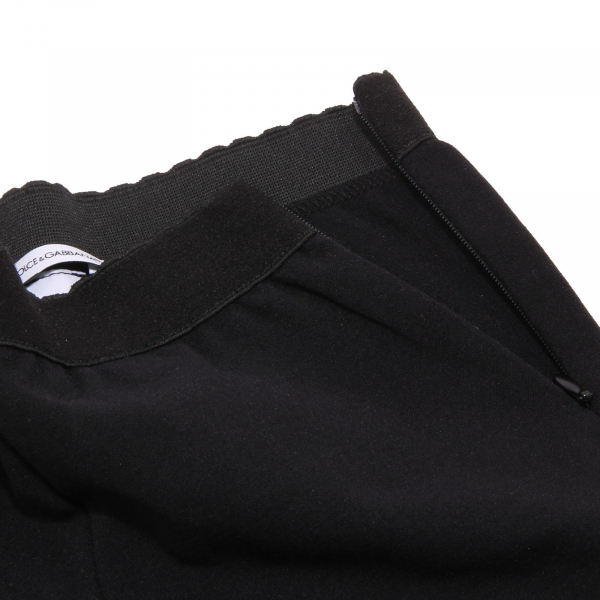 0980W leggings bimba DOLCE & GABBANA black viscose/wool pant kid