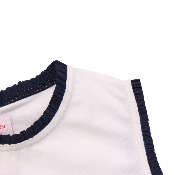 1000AQ canotta bimba IL GUFO girl kids sleeveless t-shirt