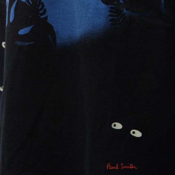 1019AD maglia bimbo boy PAUL SMITH blue/black cotton t-shirt kid