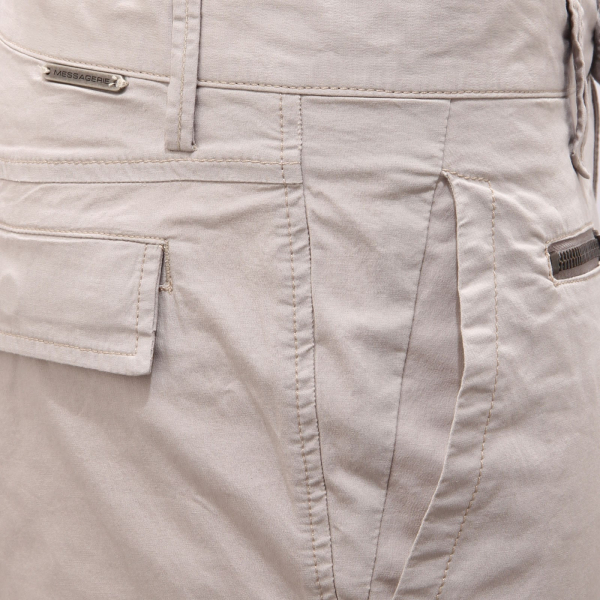 1033AE pantalone uomo MESSAGERIE beige cotton trouser man